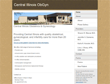 Tablet Screenshot of centralillinoisobgyn.com
